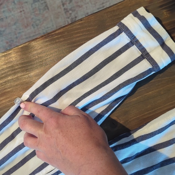 Striped button up top - Picture 3 of 4